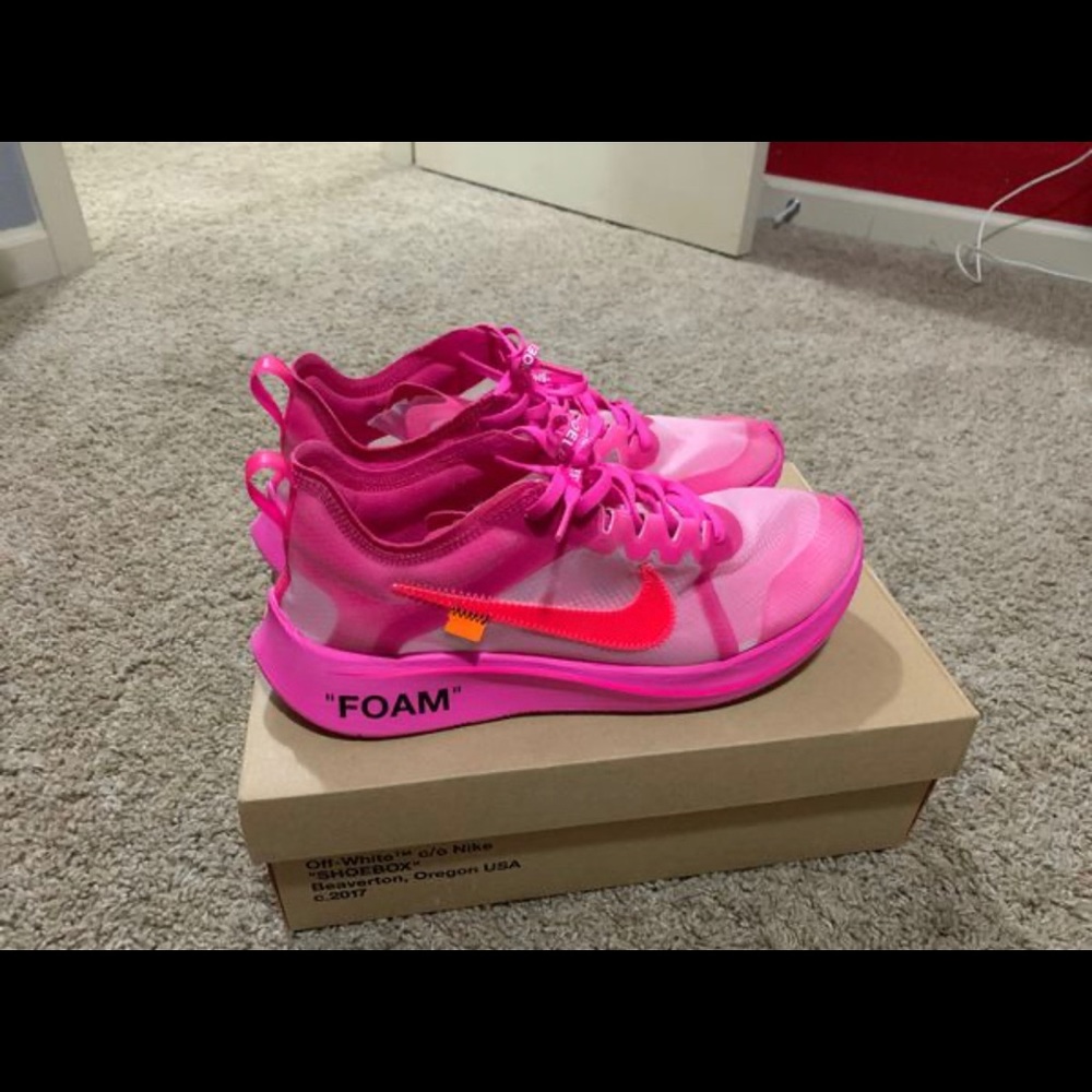 Nike off-white zoom fly pink